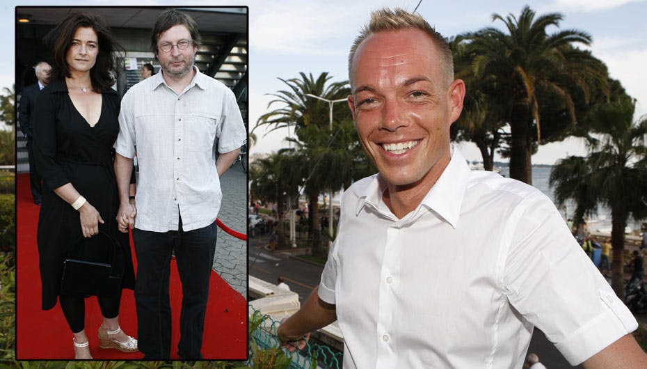 Lasse Spangenberg er i fuld sving med at få kjolen til Bente klar til gallapremieren mandag aften