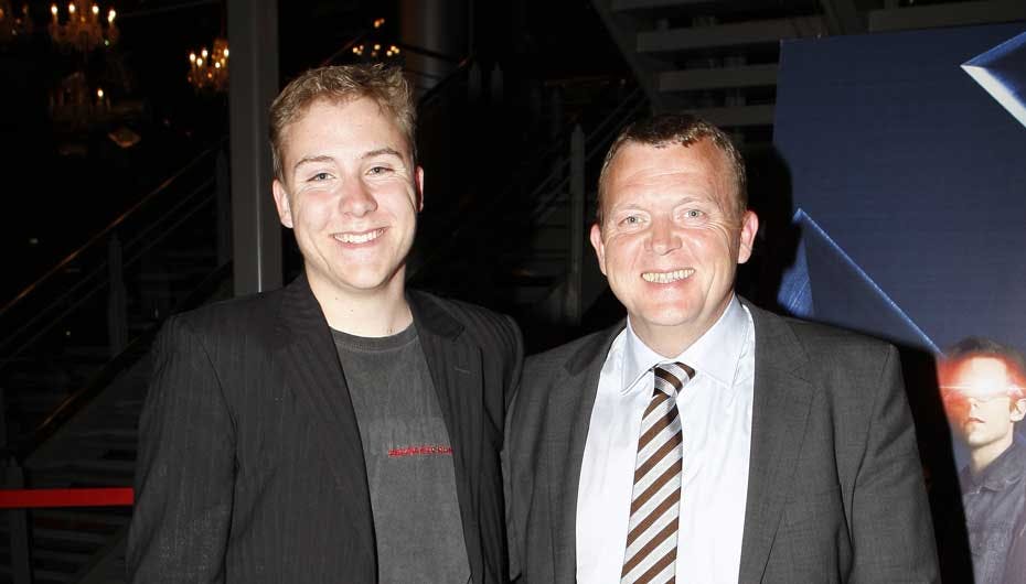 Lars Løkke Rasmussen sammen med sin søn Bergur