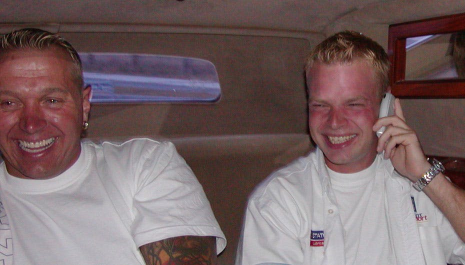 Claus sammen med lillebroderen Jan Magnussen, som han havde et meget tæt forhold til