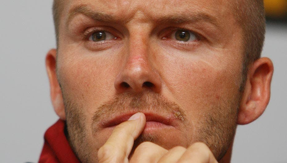 David Beckham har haft knivstikkeri tæt inde på livet