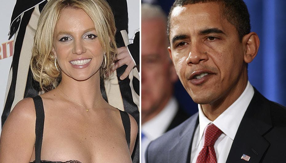 Britney Spears er mere omtalt end Barack Obama