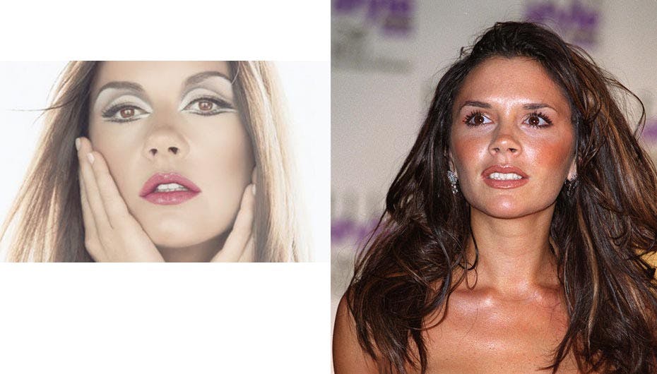 Catherine Zeta-Jones ligner grangiveligt Victoria Beckham, da hun var langhåret