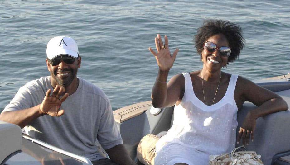 Denzel og Pauletta Washington slapper af ud for Portofino