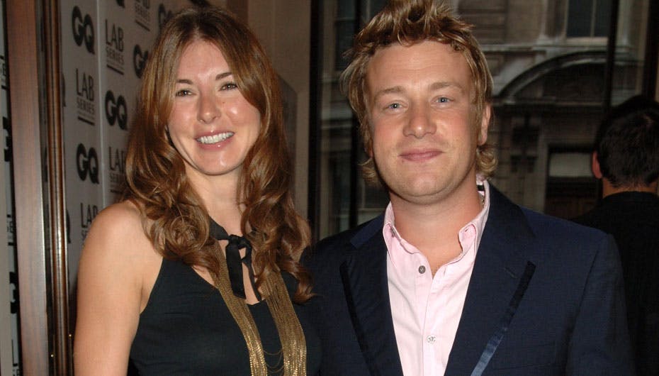 Jamie Oliver og hans kone Jools til "GQ Men of the Year Awards" i London