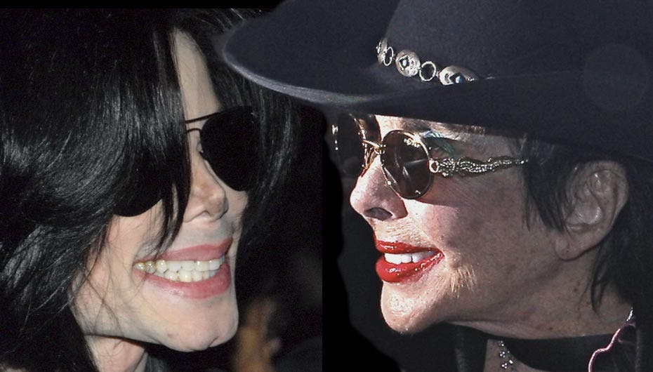 Michael Jackson til højre Elizabeth Taylor til venstre