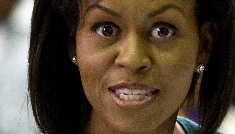 Sådan ser Michelle Obama og hendes øjenbryn ud i dag