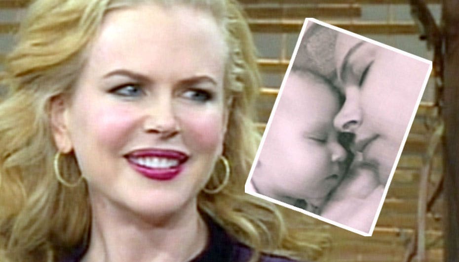 Nicole Kidman viste foto frem af babyen ved en fejl