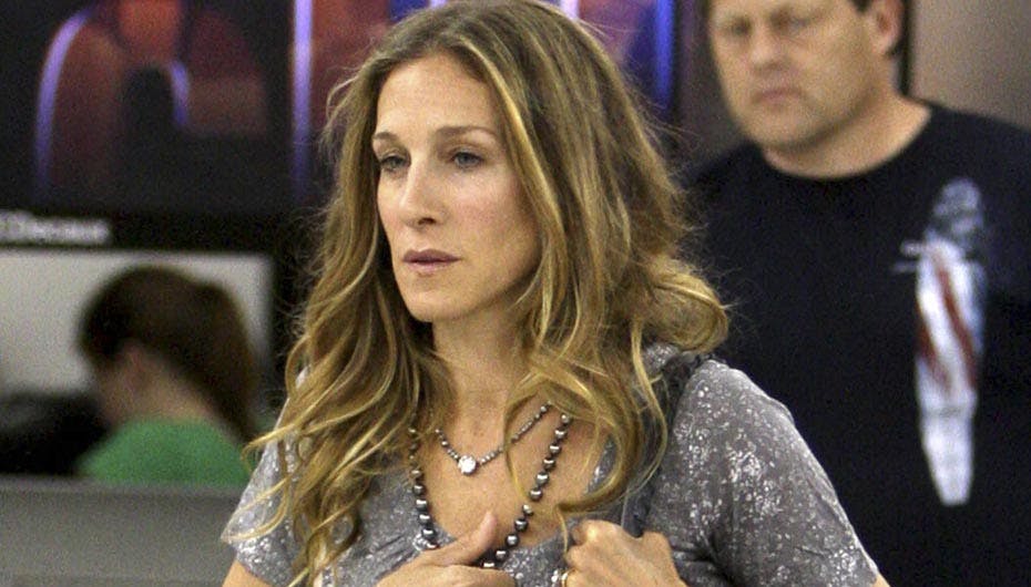 Sarah Jessica Parker så ud til at hænge lidt med hovedet, da hun i går blev set i L.A lufthavn