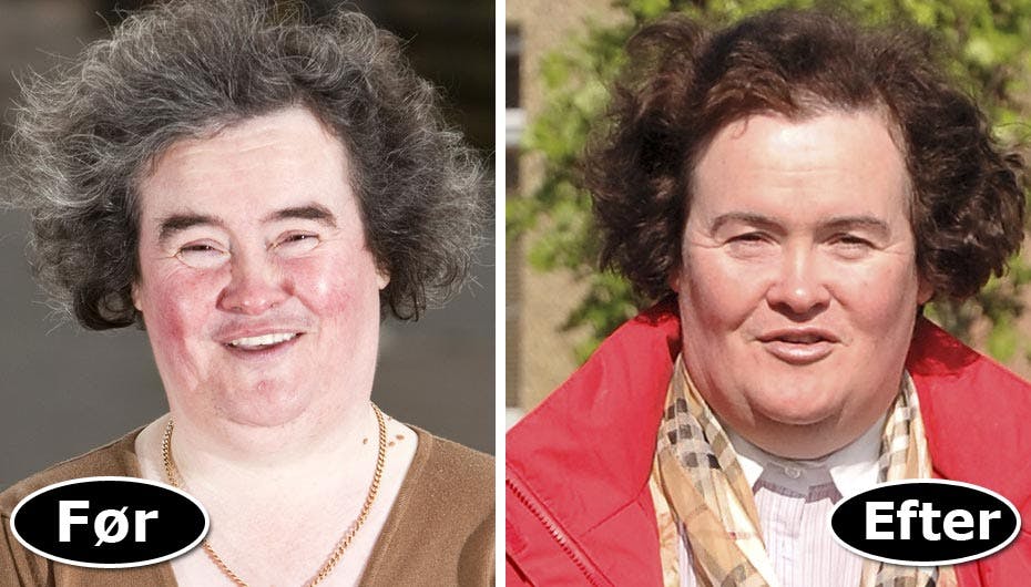 Susan Boyle har forandret sig meget i løbet af blot et par måneder