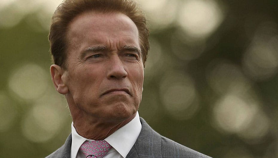 Arnold Schwarzenegger er i København