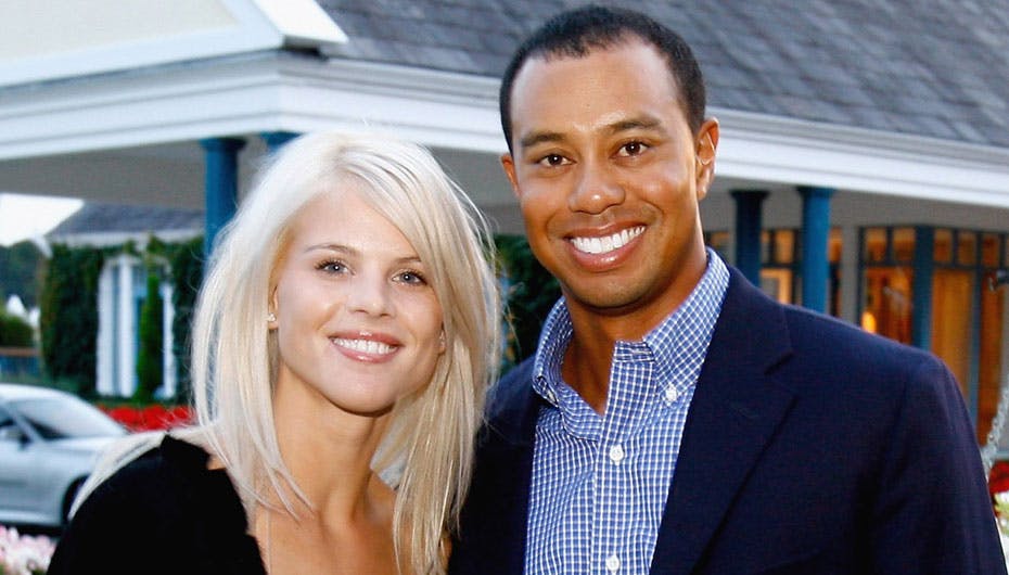 Tiger Woods og hans underskønne kone Elin Nordegren