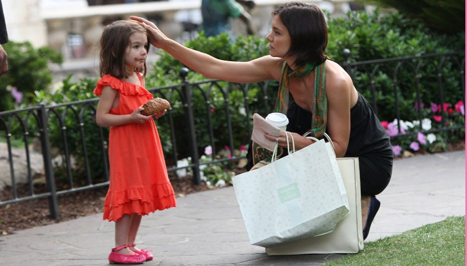 Katie Holmes på shopping med datteren Suri
