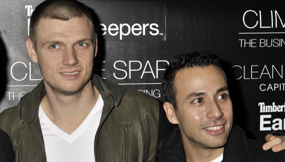 Nick og Howie skyndte sig til deres efterfest, der blev holdt på Nasa