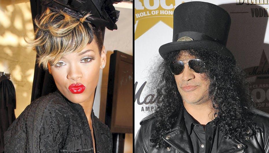 Rihanna og Slash bakker hinanden op på hendes kommende plade