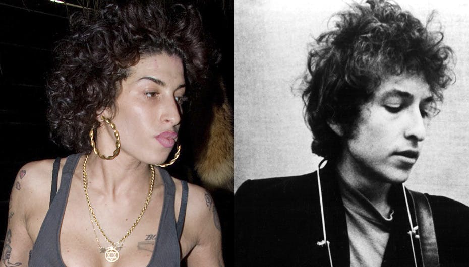 Amy som en klon af 70'er ikonet Dob Dylan