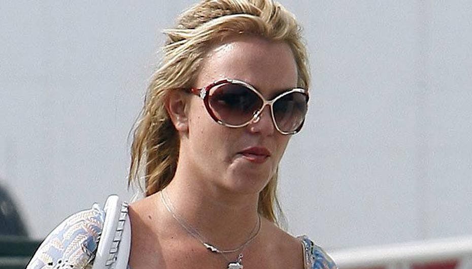 De seneste billeder af Britney, hvor hun da også ser noget anstrengt ud