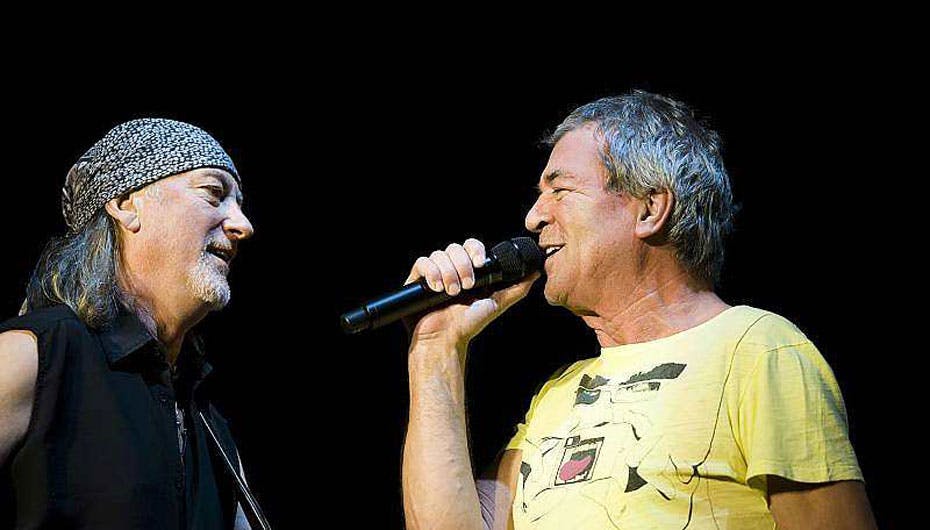 Både Roger Glover og Ian Gillan er blevet 63 år, men de fyrer den alligevel af for fuld udblæsning til sommer i Danmark