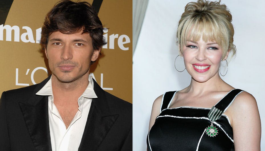 Kylie Minogues hemmelige tilbeder er den spanske model Andres Velencoso