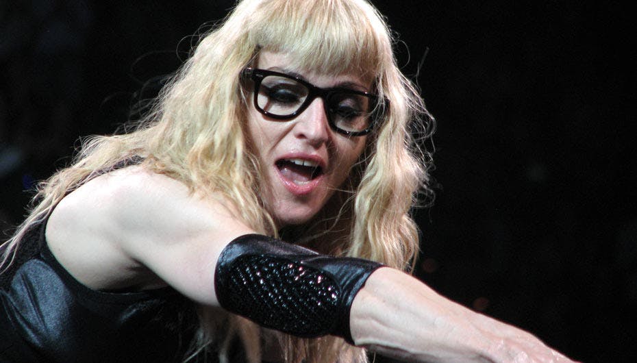 Madonna langede kraftigt ud efter sin britiske ægtemand ved koncerten i Boston den 15. oktober