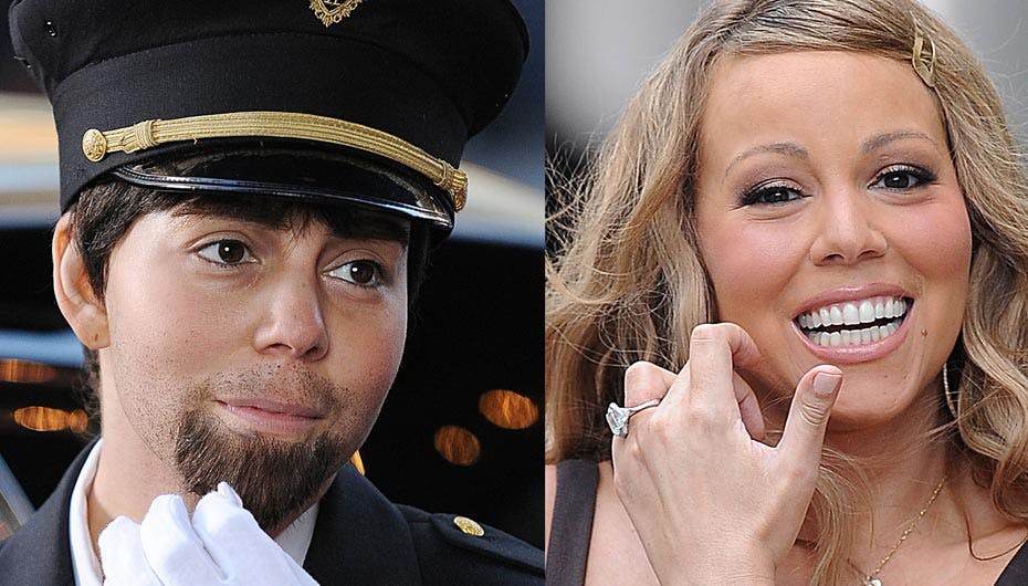 Mariah Carey til højre – og til venstre