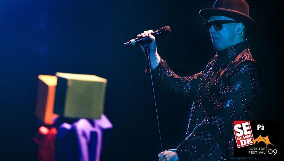 Pet Shop Boys spillede lørdag aften på Orange scene på Roskilde festival