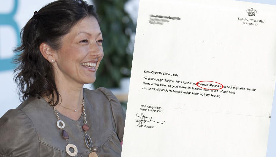 Alexandra spøger stadig på Schackenborg, det vidner dette brev om