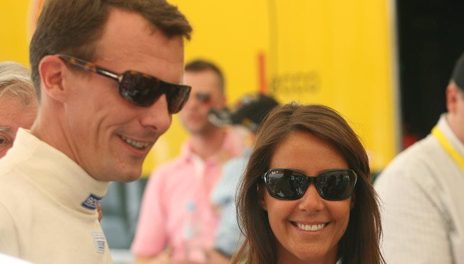 Marie fik skæld ud af en sikkerhedsvagt, da hun var til Copenhagen Historic Grand Prix sammen med Joachim