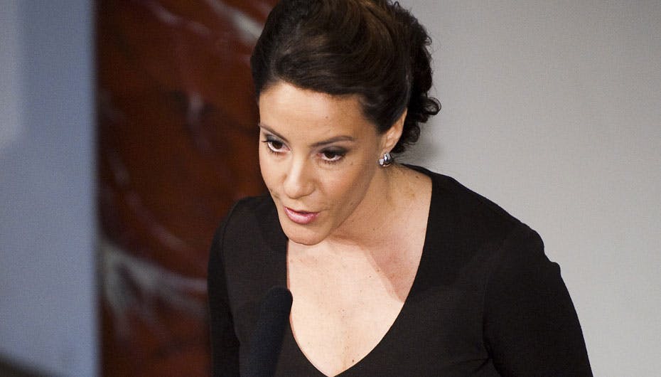 Marie så bedårende ud, da hun holdt sin første tale på fynsk