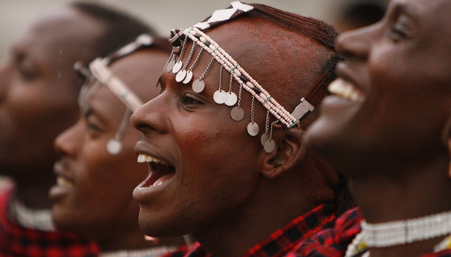 Masaierne jublede, da dronning Margrethe ankom med regnen