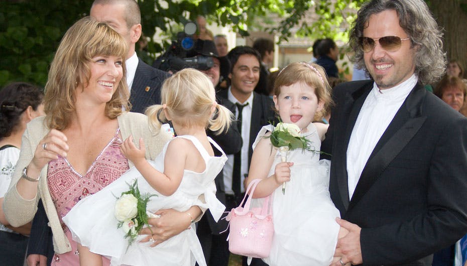 Märtha Louise og Ari med døtrene Maud Angelica og Leah Isadora