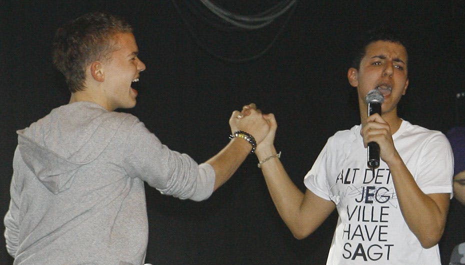 Sidste års X Factor-stjerner Basim og Martin var på scenen sammen i Pumpehuset