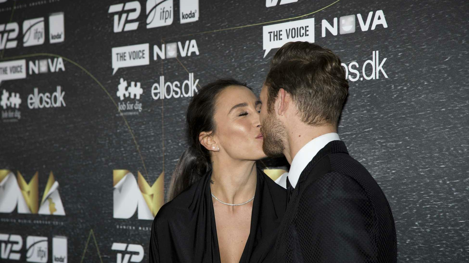 Medina og kæresten Sebastian Lund.