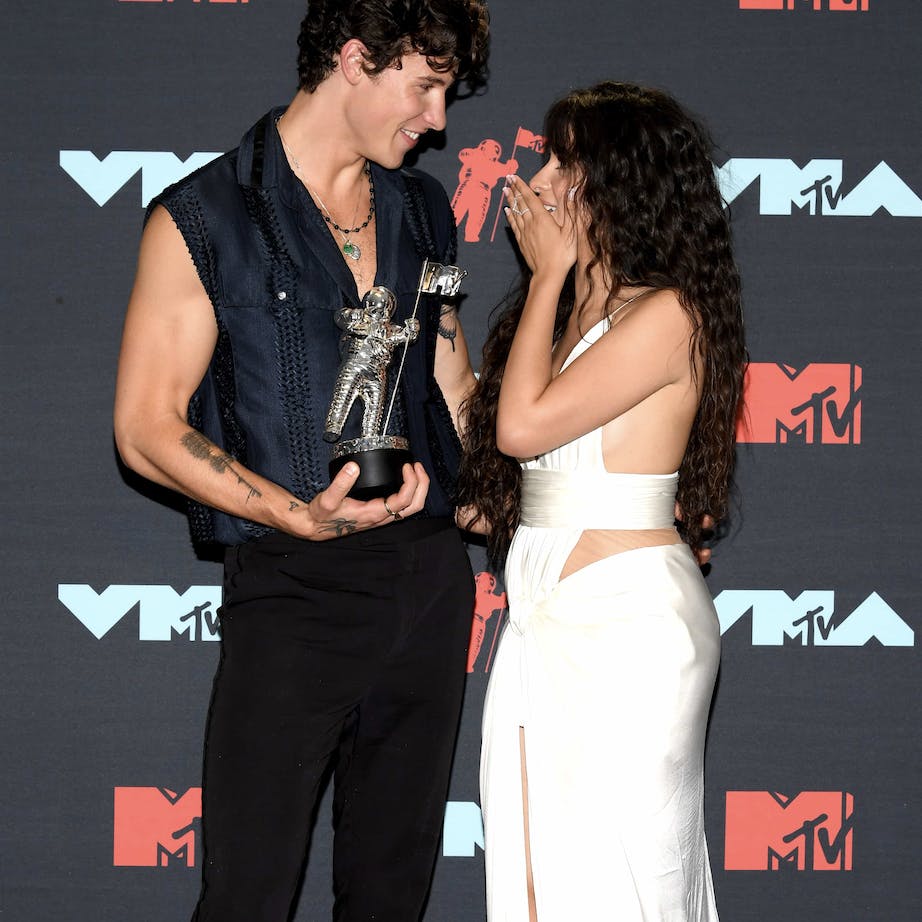 Shawn Mendes og Camila Cabello til MTV Video Music Awards 2019.